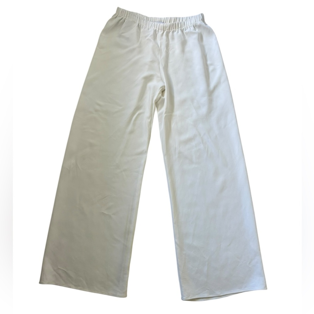 SPRWMN Los Angeles Wide Leg Pull On Pants White Size M